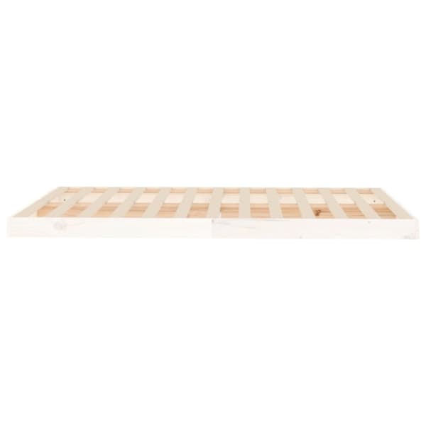 The Living Store sengeramme 120x190 cm Small Double massivt fyrretræ hvid -  Senge & sengeramme