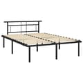Miniatyrbillede 3 af 7: The Living Store sengestel 140x200 cm metal sort -  Senge & sengeramme