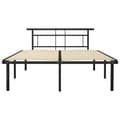 Miniatyrbillede 4 af 7: The Living Store sengestel 140x200 cm metal sort -  Senge & sengeramme