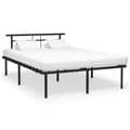 Miniatyrbillede 2 af 7: The Living Store sengestel 140x200 cm metal sort -  Senge & sengeramme