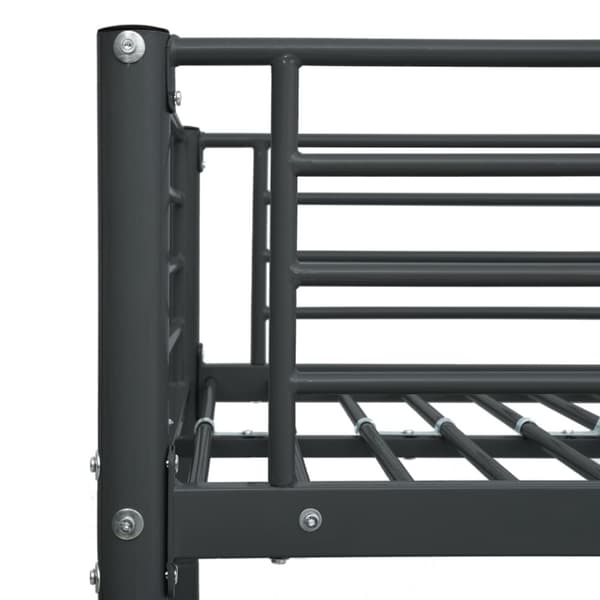 The Living Store sengestel til køjeseng 140 x 200 cm/90 x 200 cm metal sort -  Senge & sengeramme