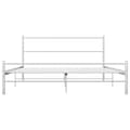 Miniatyrbillede 4 af 8: The Living Store sengestel 120 x 200 cm metal hvid -  Senge & sengeramme