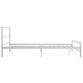 Miniatyrbillede 5 af 8: The Living Store sengestel 120 x 200 cm metal hvid -  Senge & sengeramme