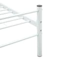 Miniatyrbillede 6 af 8: The Living Store sengestel 120 x 200 cm metal hvid -  Senge & sengeramme