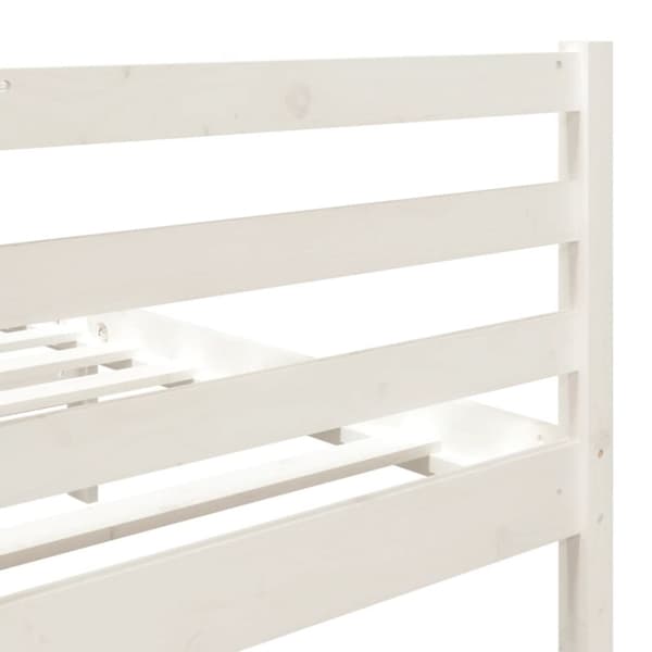 The Living Store Sängram vit massiv furu 140x190 cm -  Sängar & sängramar