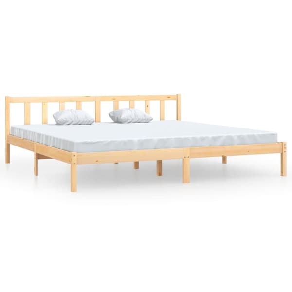 The Living Store sengeramme 180x200 cm massivt fyrretræ -  Senge & sengeramme