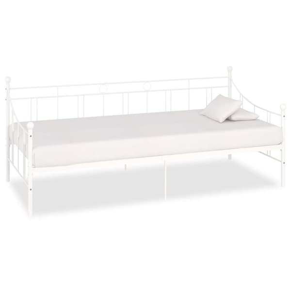 The Living Store stel til daybed 90x200 cm metal hvid - Senge & sengeramme