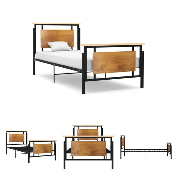 The Living Store Sängynrunko metalli 90x200 cm -  Sängyt & sängynrungot