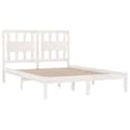 Pikkukuva 5 / 7: The Living Store Sängynrunko valkoinen täysi mänty 120x190 cm Small Double -  Sängyt & sängynrungot