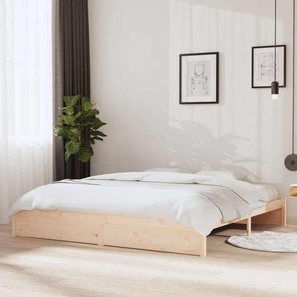 The Living Store sengeramme 200x200 cm massivt træ - Senge & sengeramme