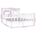 Miniatyrbillede 7 af 7: The Living Store sengeramme 140x190 cm massivt træ hvid -  Senge & sengeramme