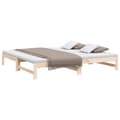 Miniatyrbillede 4 af 11: The Living Store daybed med udtræk 2x(100x200) cm massivt fyrretræ -  Senge & sengeramme