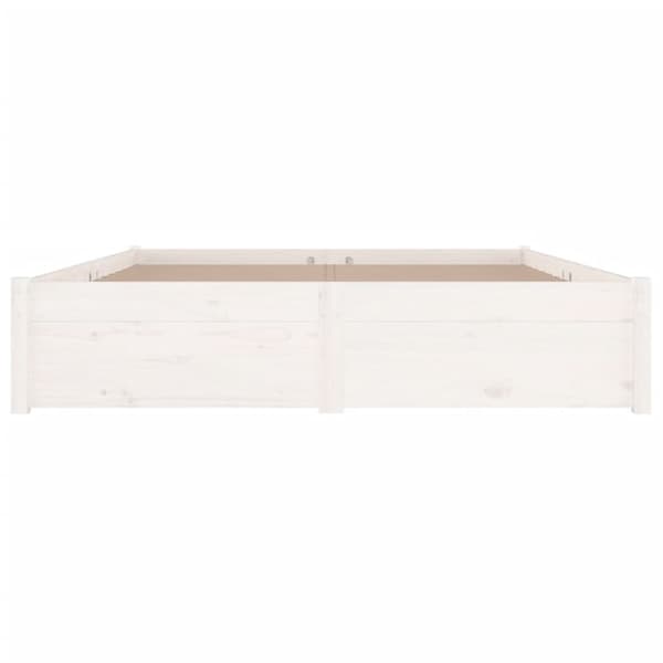 The Living Store sengeramme med skuffer 150x200 cm King Size hvid - Senge & sengeramme