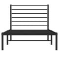 Miniatyrbillede 7 af 11: The Living Store sengeramme med sengegavl 90x190 cm metal sort -  Senge & sengeramme