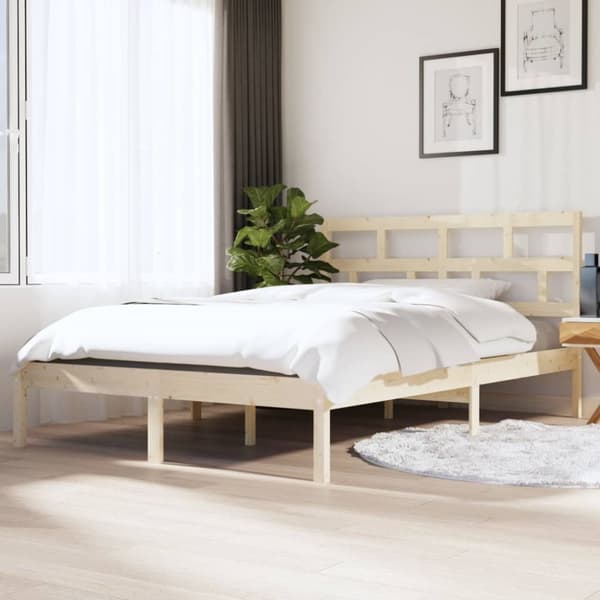The Living Store Sängram massiv furu 120x190 cm -  Sängar & sängramar