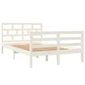 Miniatyrbillede 4 af 10: The Living Store sengeramme 120x200 cm massivt træ hvid -  Senge & sengeramme