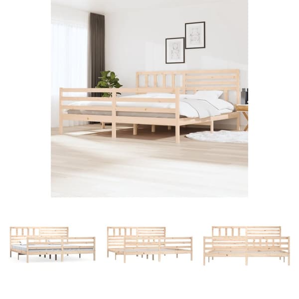 The Living Store sengeramme 200x200 cm massivt træ -  Senge & sengeramme