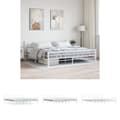 Miniatyrbillede 1 af 11: The Living Store sengestel 200 x 200 cm metal hvid -  Senge & sengeramme