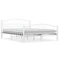 Miniatyrbillede 3 af 10: The Living Store sengestel 140 x 200 cm metal hvid -  Senge & sengeramme