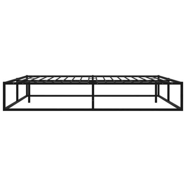 The Living Store Sängynrunko musta metalli 200x200 cm - Sängyt & sängynrungot