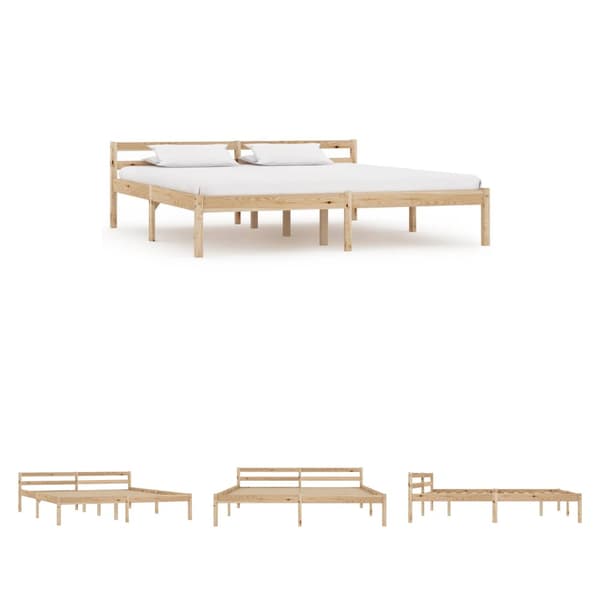 The Living Store sengestel massivt fyrretræ 160 x 200 cm - Senge & sengeramme