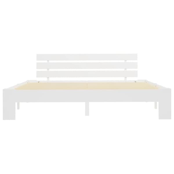 The Living Store sengestel massivt fyrretræ 180 x 200 cm hvid - Senge & sengeramme