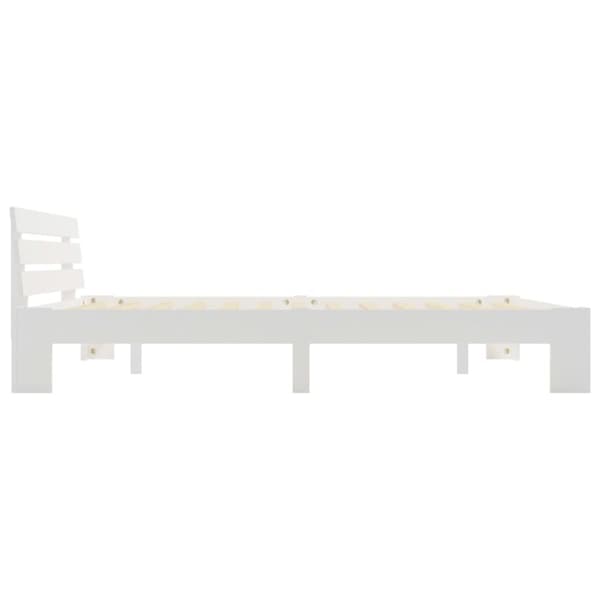 The Living Store sengestel massivt fyrretræ 180 x 200 cm hvid - Senge & sengeramme