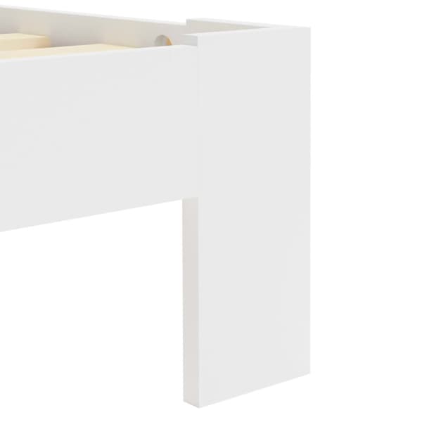 The Living Store sengestel massivt fyrretræ 180 x 200 cm hvid - Senge & sengeramme