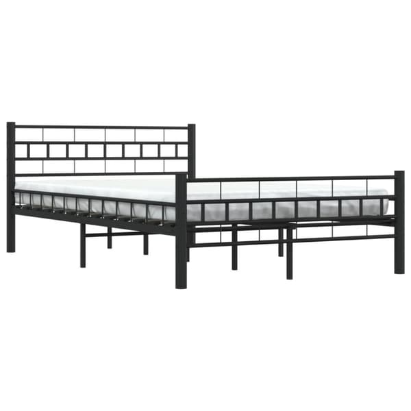 The Living Store sengestel 120 x 200 cm stål sort -  Senge & sengeramme
