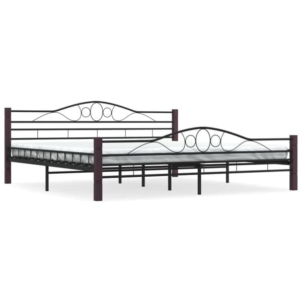 The Living Store sengestel 200 x 200 cm metal sort -  Senge & sengeramme