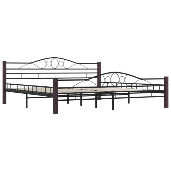 The Living Store sengestel 200 x 200 cm metal sort -  Senge & sengeramme