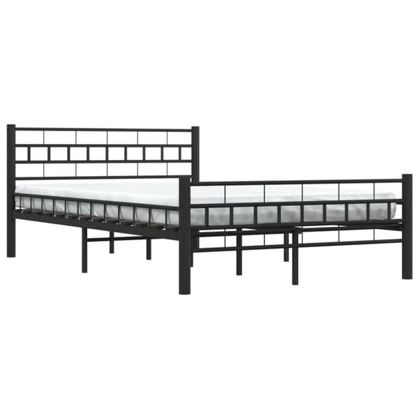The Living Store sengestel 140 x 200 cm stål sort -  Senge & sengeramme