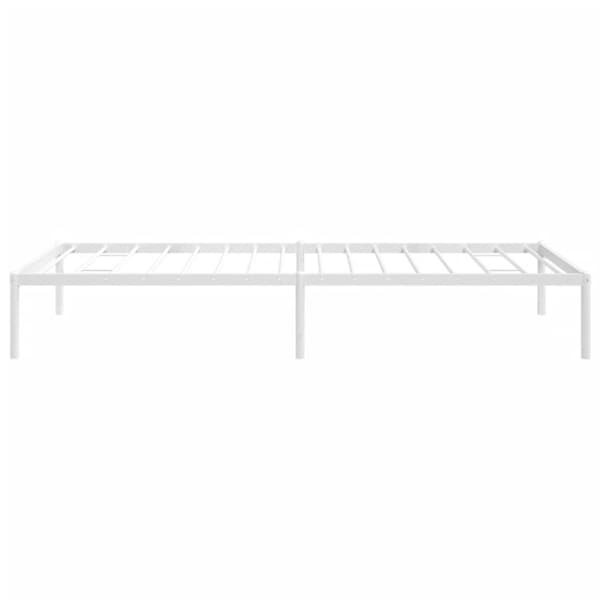 The Living Store Metallinen sängynrunko valkoinen 90x200 cm - Sängyt & sängynrungot