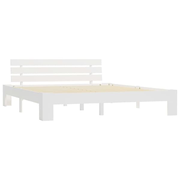 The Living Store Sängram vit massiv furu 160x200 cm -  Sängar & sängramar