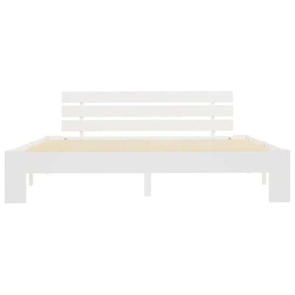 The Living Store Sängram vit massiv furu 160x200 cm -  Sängar & sängramar