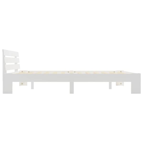 The Living Store Sängram vit massiv furu 160x200 cm -  Sängar & sängramar