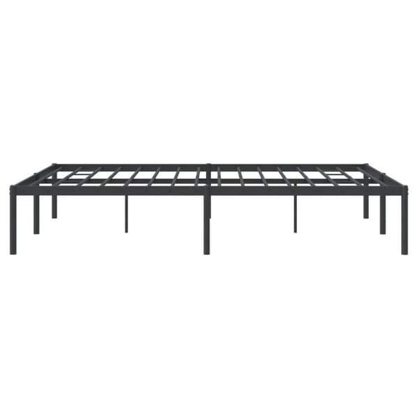 The Living Store Metallinen sängynrunko musta 150x200 cm - Sängyt & sängynrungot