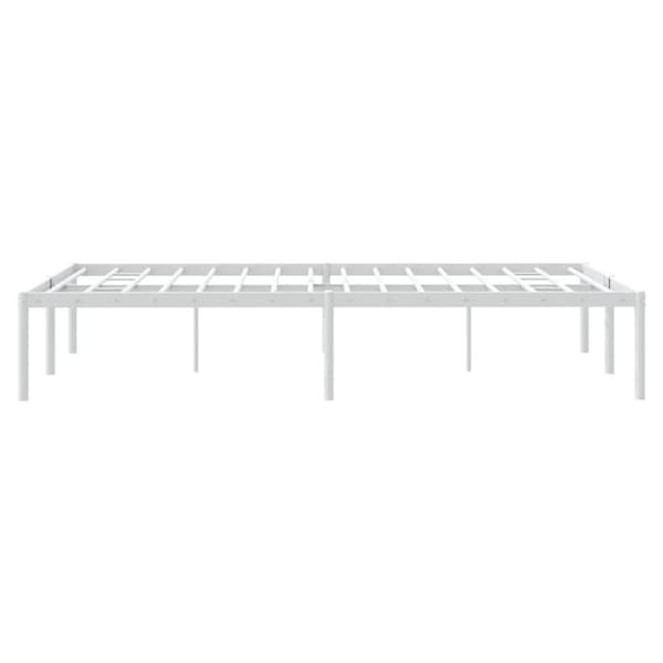 The Living Store sengeramme 120x190 cm metal hvid -  Senge & sengeramme