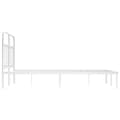 Miniatyrbillede 8 af 11: The Living Store sengeramme med sengegavl 120x190 cm metal hvid -  Senge & sengeramme