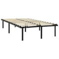 Miniatyrbillede 3 af 8: The Living Store sengestel 140x200 cm metal sort -  Senge & sengeramme