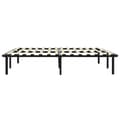 Miniatyrbillede 5 af 8: The Living Store sengestel 140x200 cm metal sort -  Senge & sengeramme