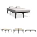 Miniatyrbillede 1 af 8: The Living Store sengestel 140x200 cm metal sort -  Senge & sengeramme
