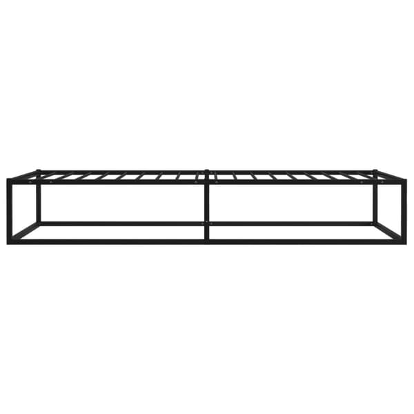 The Living Store Sängynrunko musta metalli 100x200 cm - Sängyt & sängynrungot