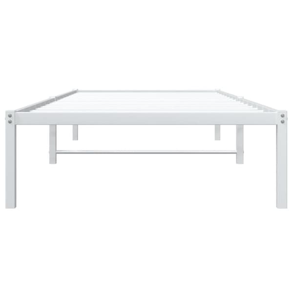 The Living Store sengeramme 90x190 cm metal hvid - Senge & sengeramme