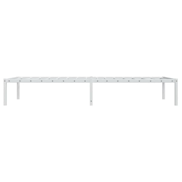 The Living Store sengeramme 90x190 cm metal hvid - Senge & sengeramme