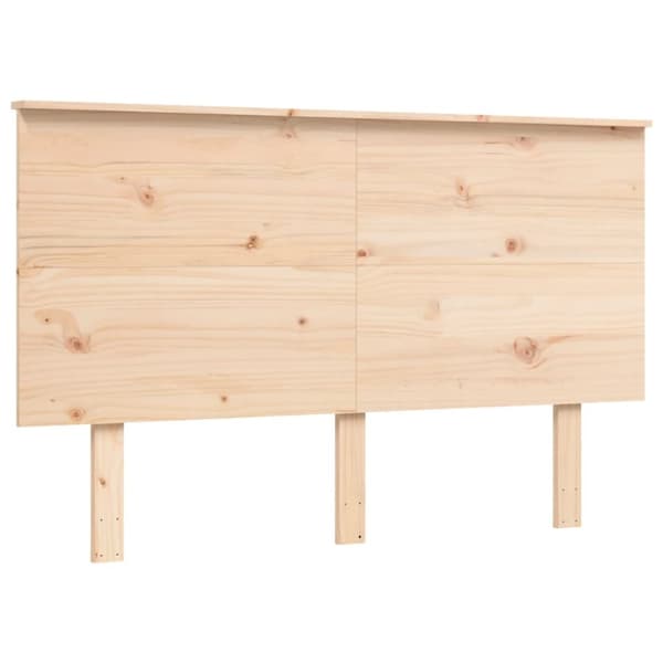 The Living Store sengeramme med sengegavl dobbelt massivt træ - Senge & sengeramme