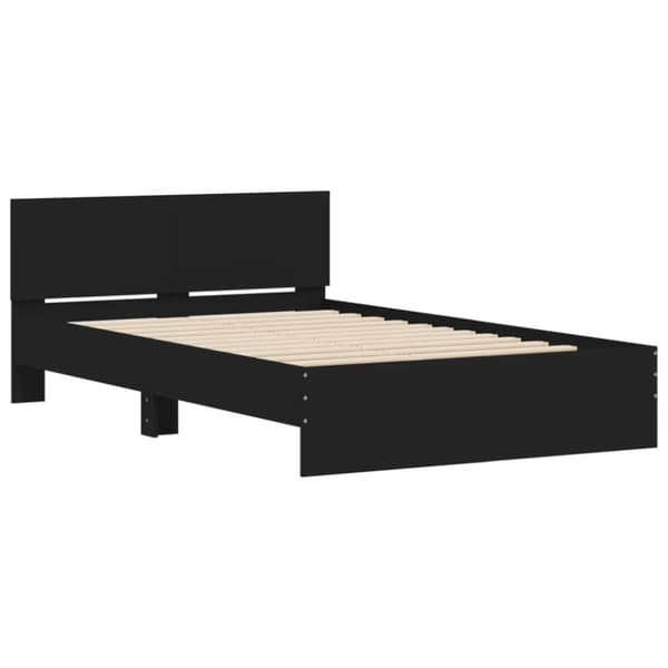 The Living Store sengeramme med sengegavl 120x200 cm sort - Senge & sengeramme