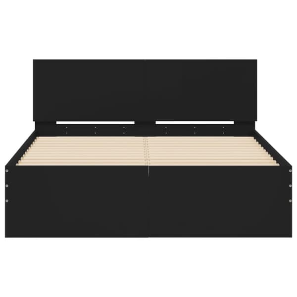 The Living Store sengeramme med sengegavl 120x200 cm sort - Senge & sengeramme