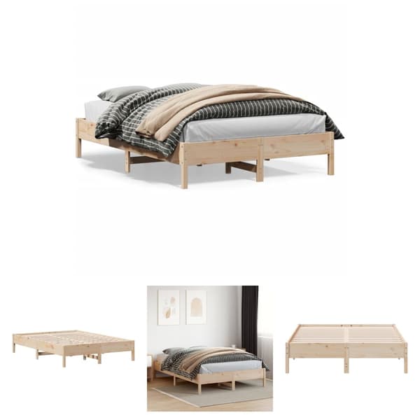 The Living Store Sängram 120x200 cm massiv furu -  Sängar & sängramar