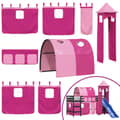 Miniatyrbild 9 av 11: The Living Store Loftsäng med torn rosa 80x200 cm massiv furu -  Sängar & sängramar